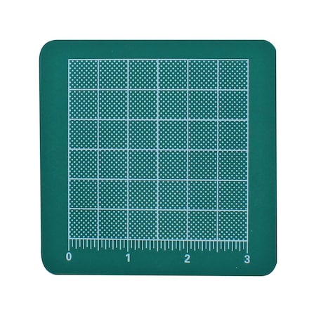 Excel Blades 3.5" x 3.5" Self-Healing Cutting Mat w/ Measurement Grid, Green 12pk 60039G